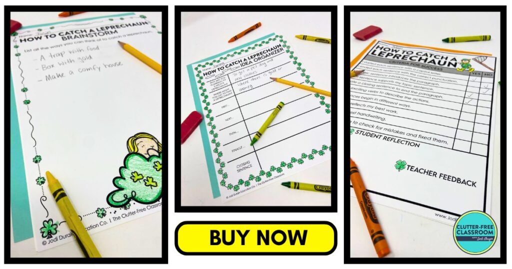 how to catch a leprechaun writing activities