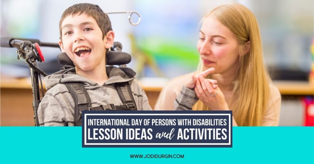 International Day of Persons with Disabilities activities for elementary students