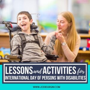 International Day of Persons with Disabilities activities for elementary students