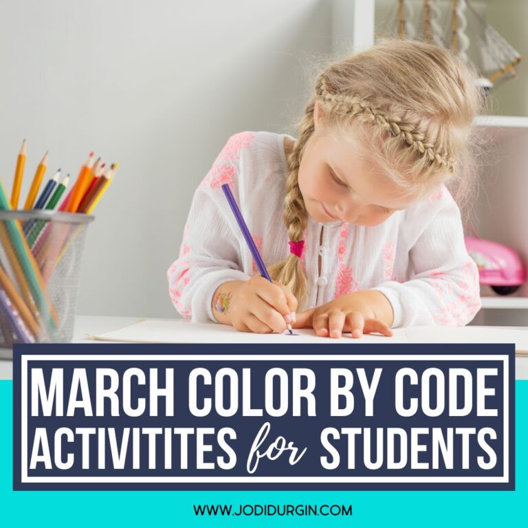 March color by code activities