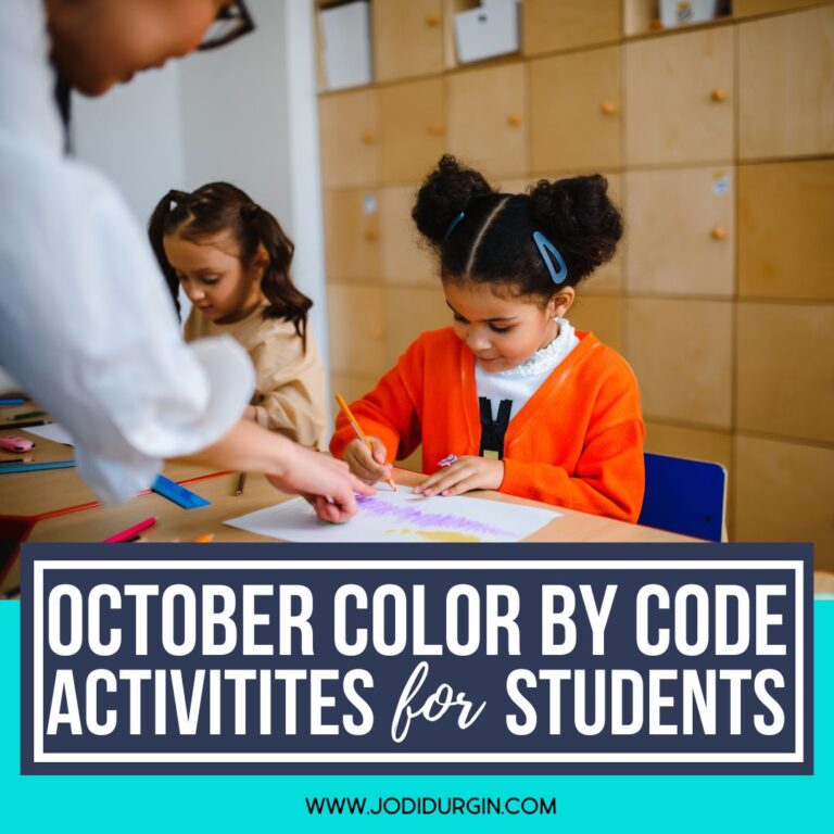 October color by code activities