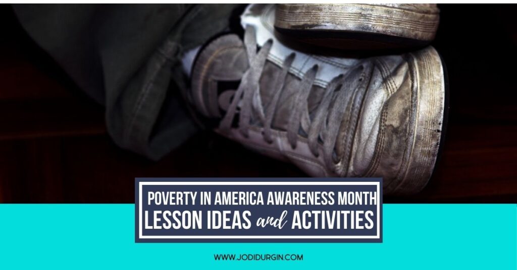 Poverty in America Awareness Month activities for elementary students