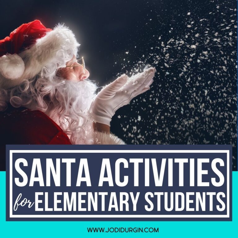 Santa activities for elementary students