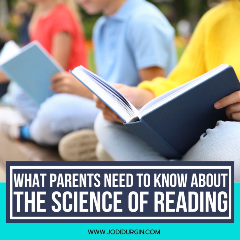 science of reading for parents