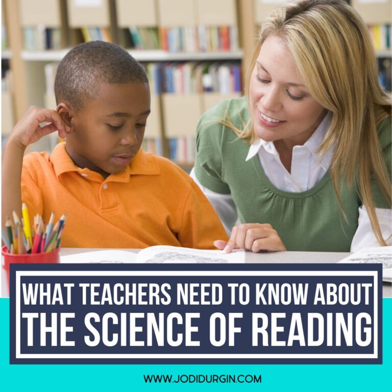 science of reading for teachers