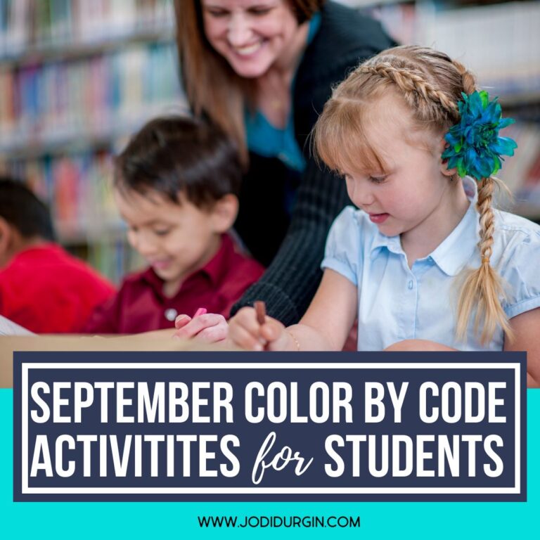 September color by code activities
