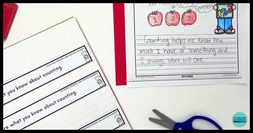 1st Grade Math Journals