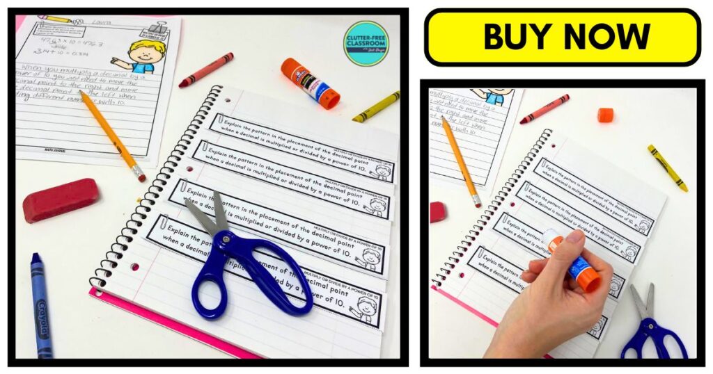 5th Grade Math Journals