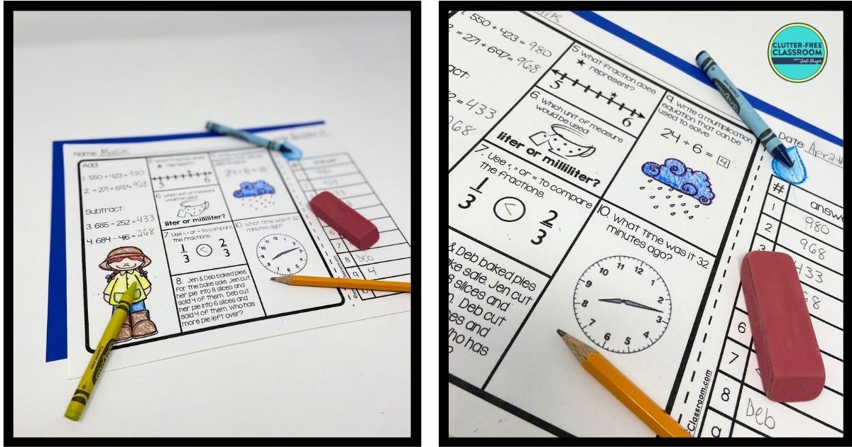 April Math Worksheets for Elementary Students in 2025 - Teaching with ...
