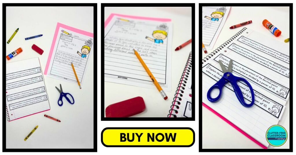 5th Grade Math Journals