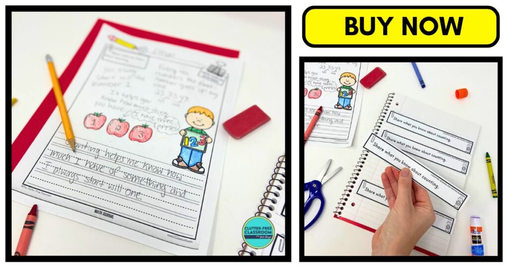 1st Grade Math Journals