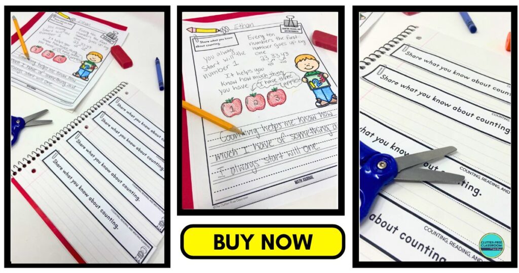 1st Grade Math Journals