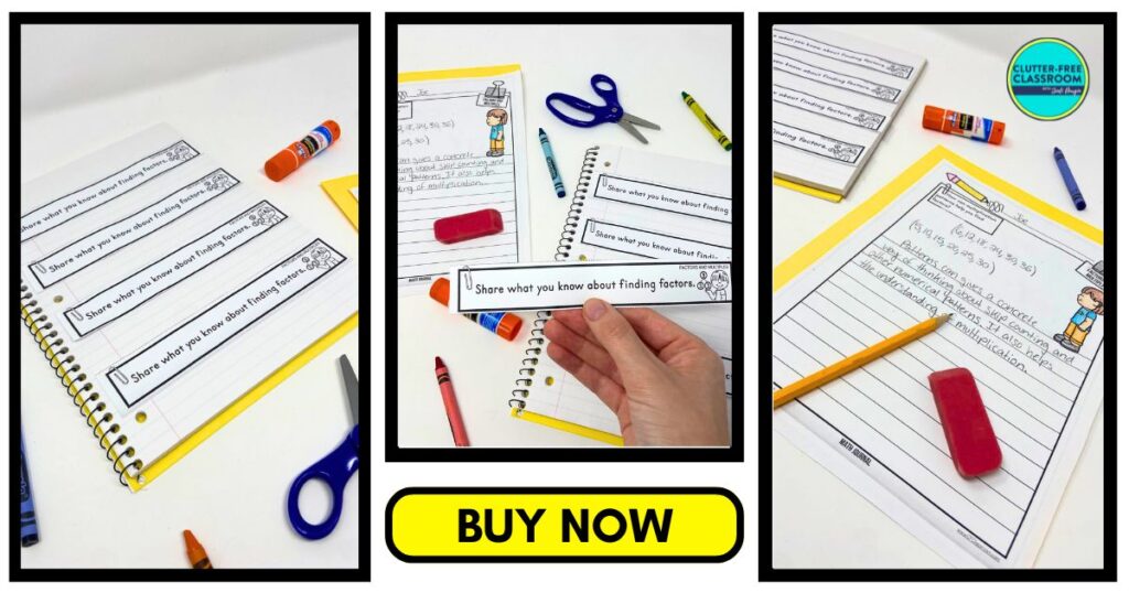 4th Grade Math Journals