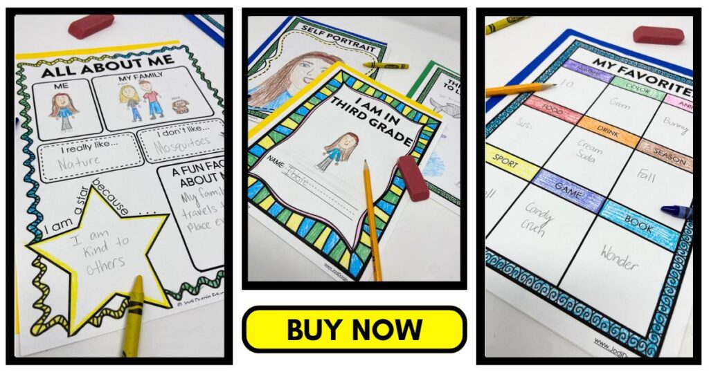 All About Me Activities