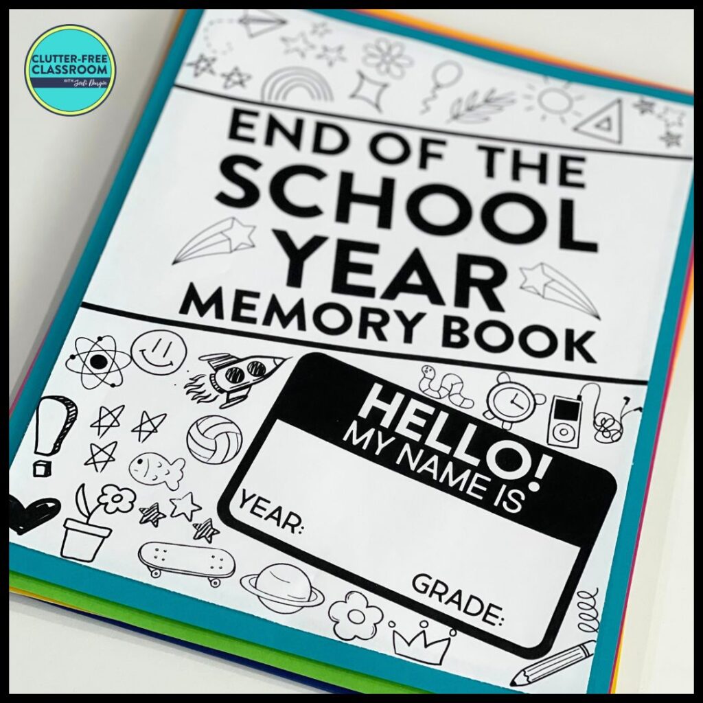 end of the year memory book
