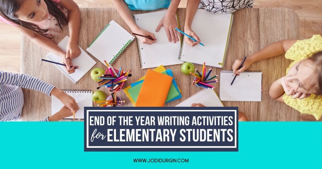 end of the year writing activities