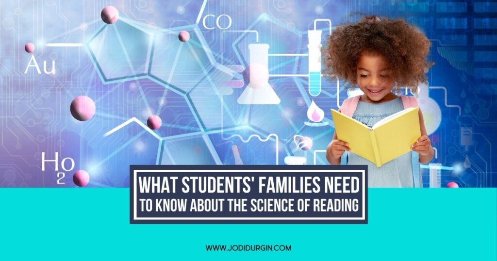 science of reading information for parents