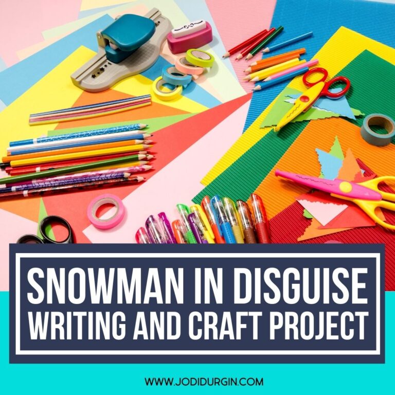 Snowman in Disguise writing project