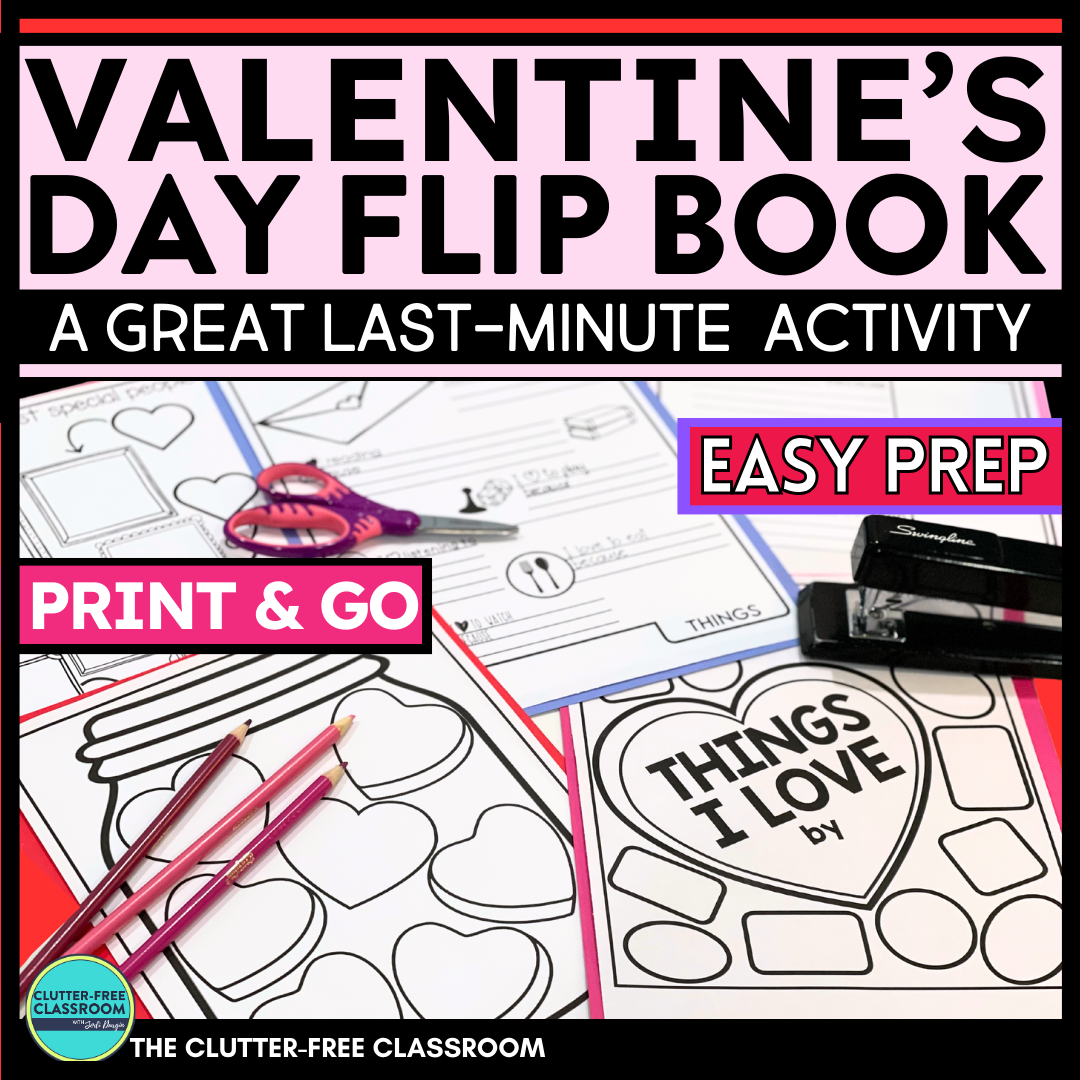 Valentine's Day flip book