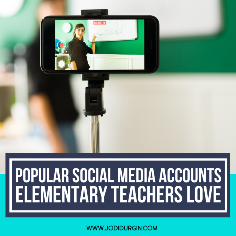 social media accounts for elementary teachers to follow