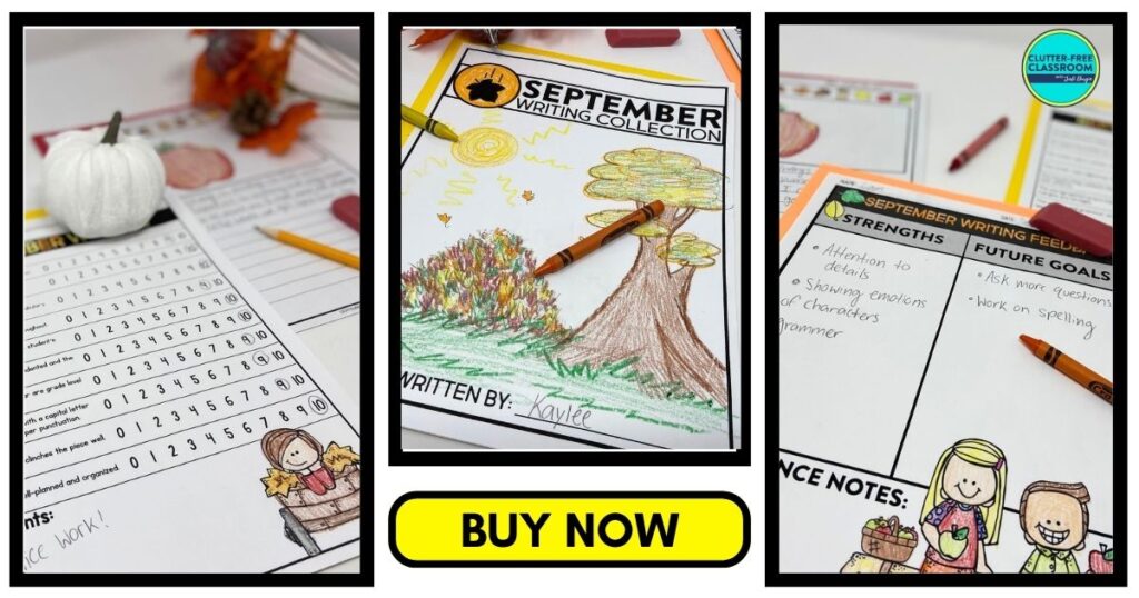 September writing prompt activities