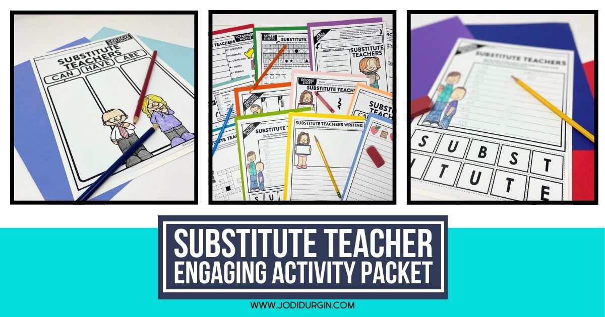 Substitute Teacher Worksheets for Elementary Students in 2025 Substitute Teacher Worksheets for Elementary Students in 2025