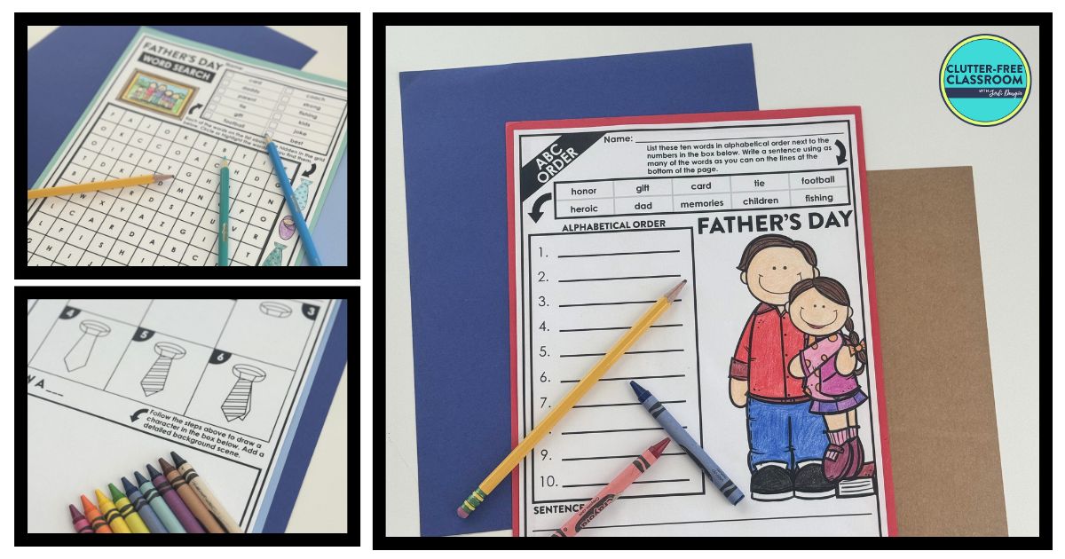 Father's Day-themed worksheets