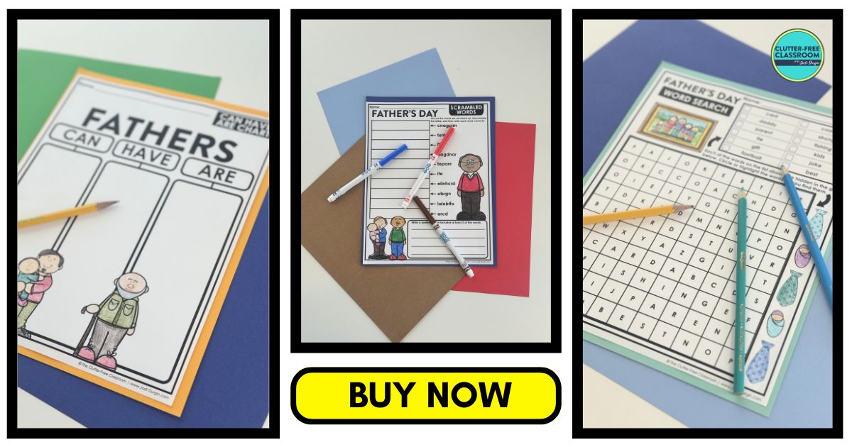 Father's Day-themed worksheets
