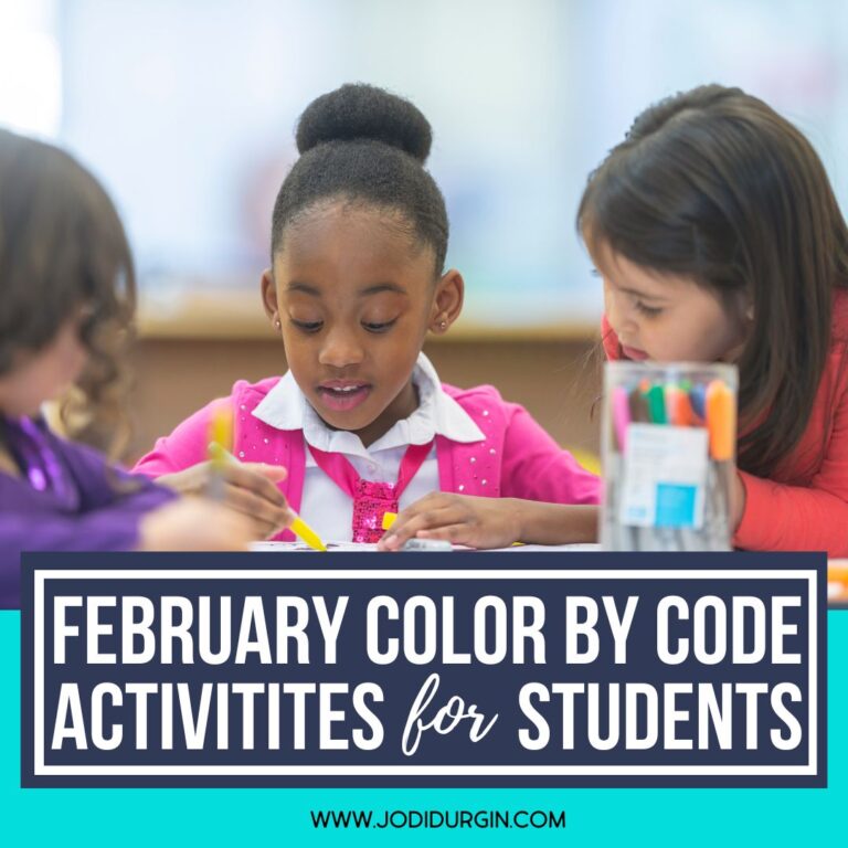 February color by code activities