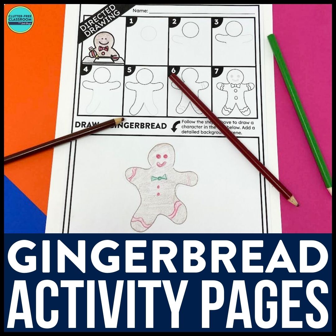 Gingerbread man worksheets for elementary students in 2025 teaching