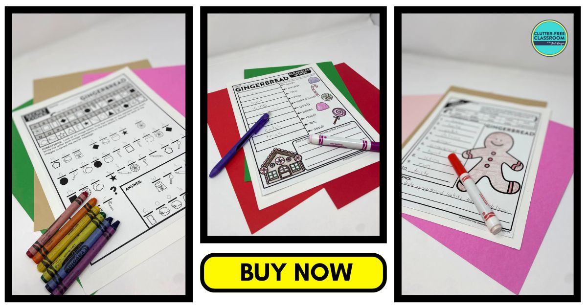 Gingerbread Man Worksheets for Elementary Students in 2024 Teaching