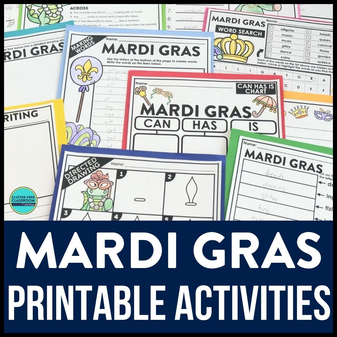 Mardi gras worksheets for elementary students in 2025 teaching with