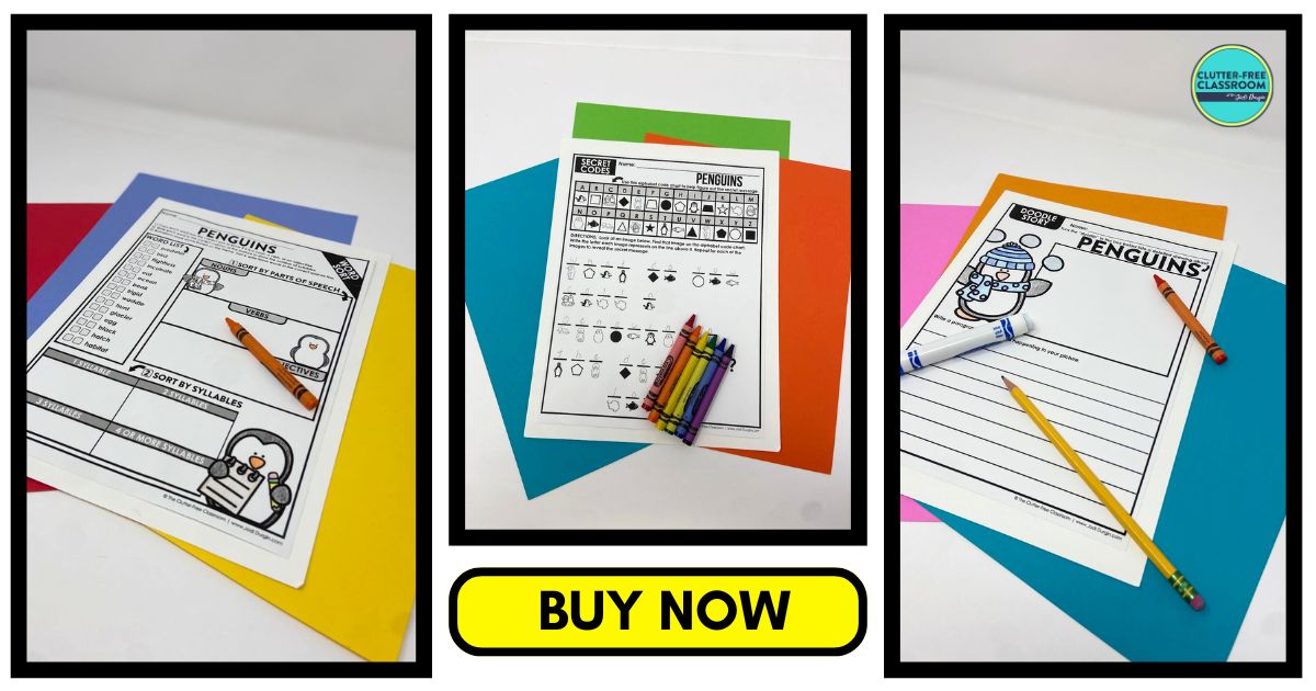 penguin-themed worksheets