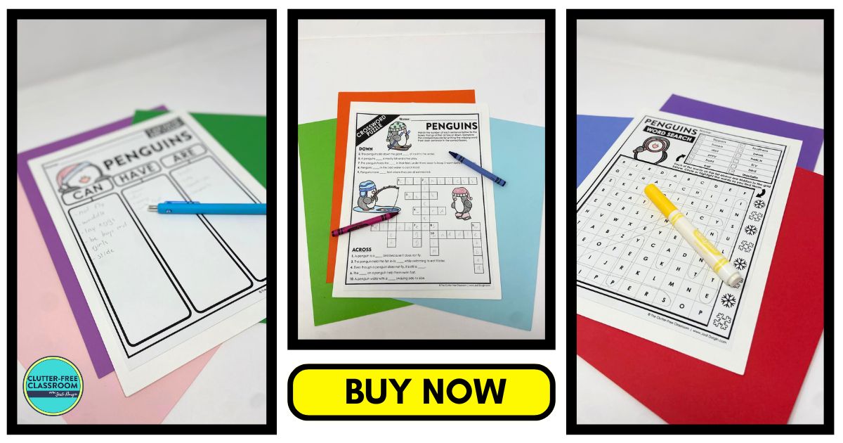 penguin-themed worksheets