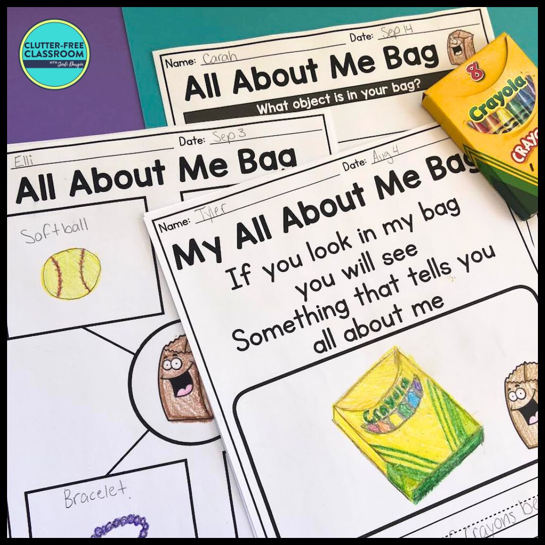All About Me Bag activity