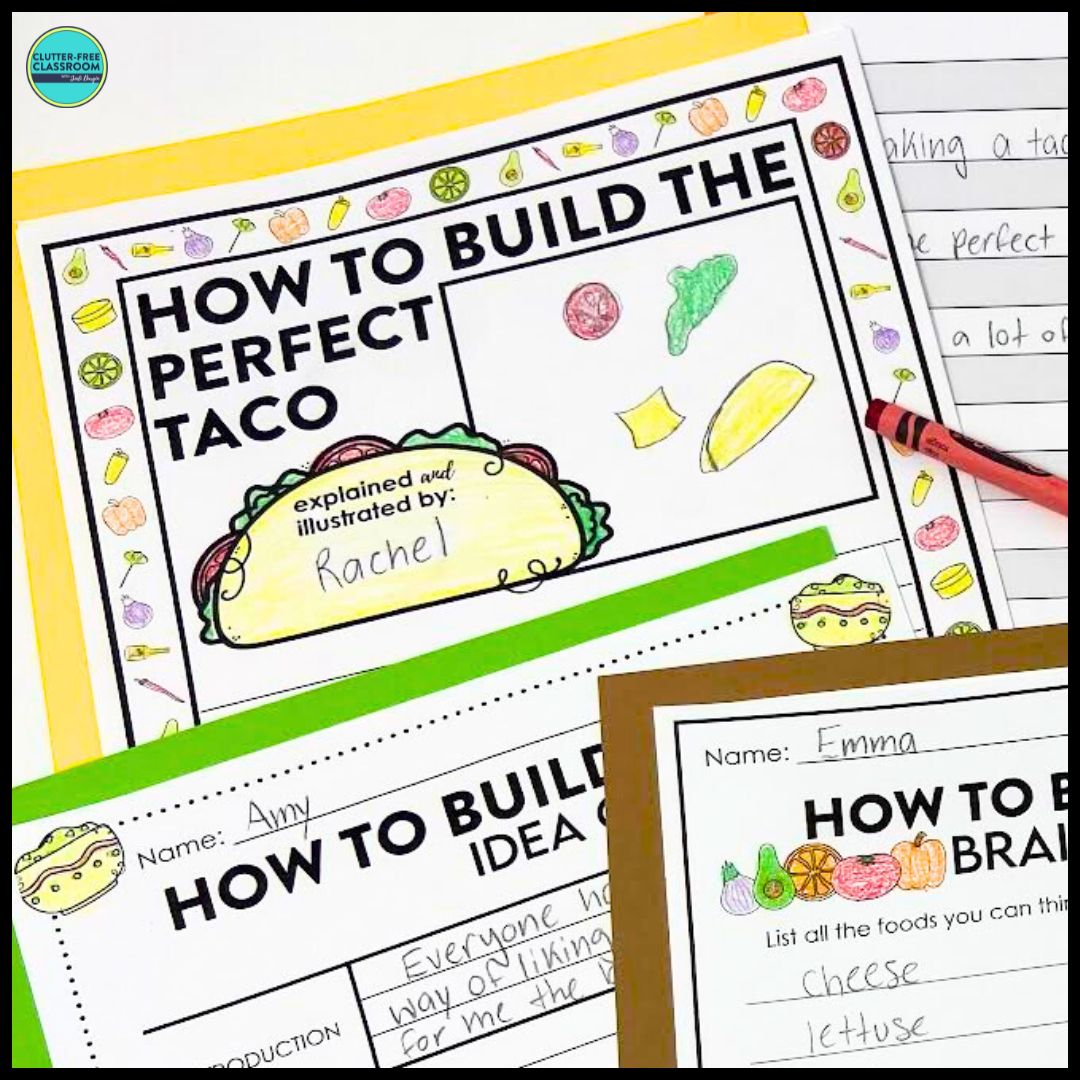How to Build a Taco activities