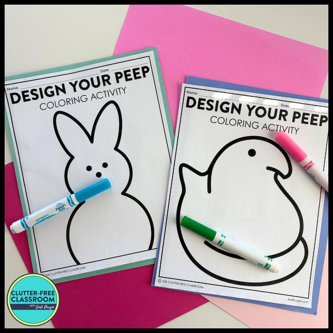 adopt a peep coloring pages