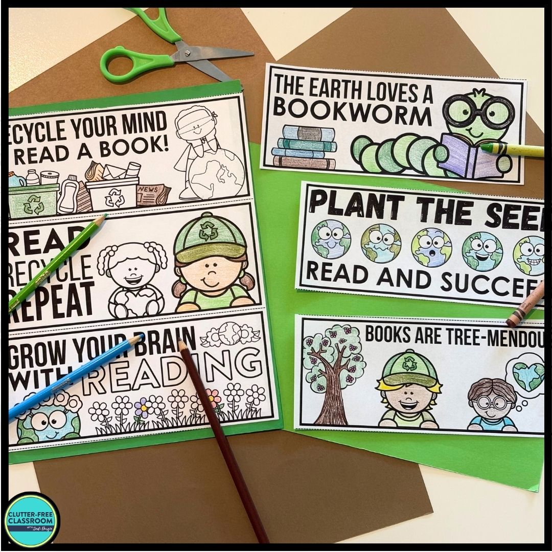 Earth Day Bookmarks for Elementary Students in 2026 Teaching with