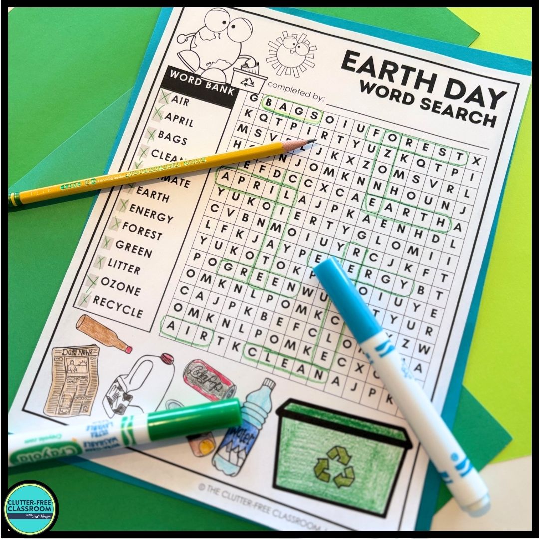 Earth Day word search