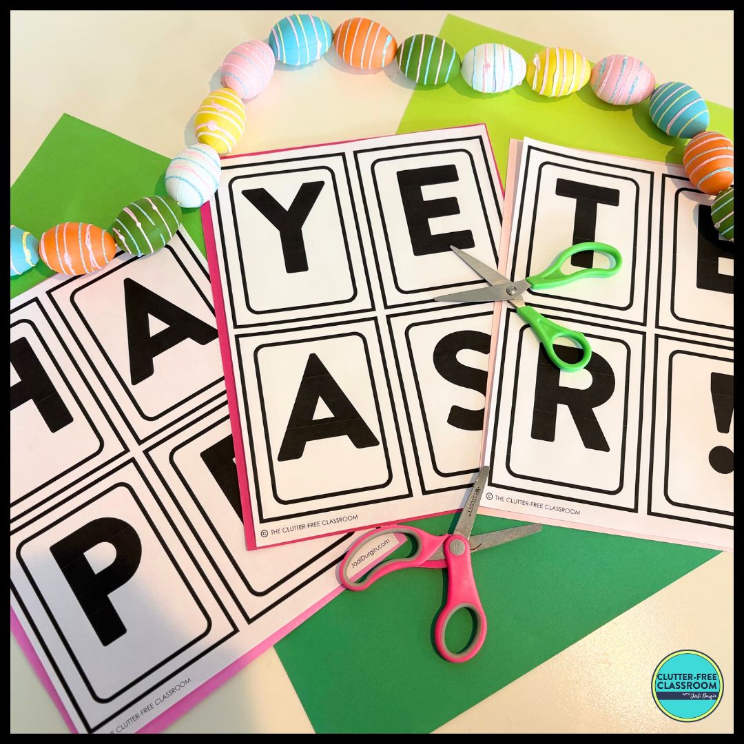 Easter bulletin board letters