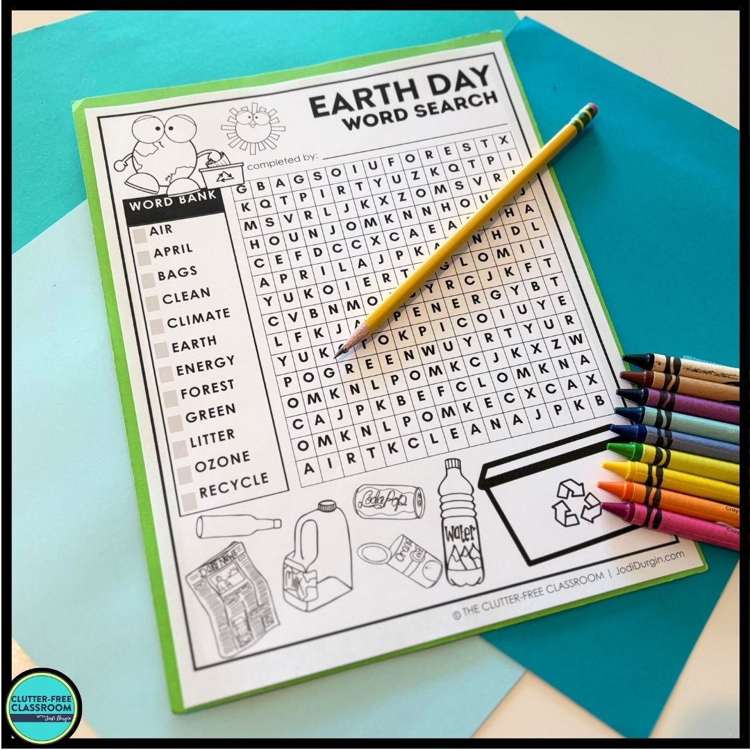 Earth Day word search