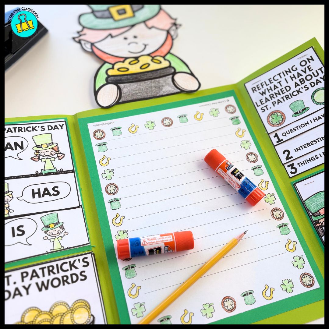 St. Patrick's Day lap book activities