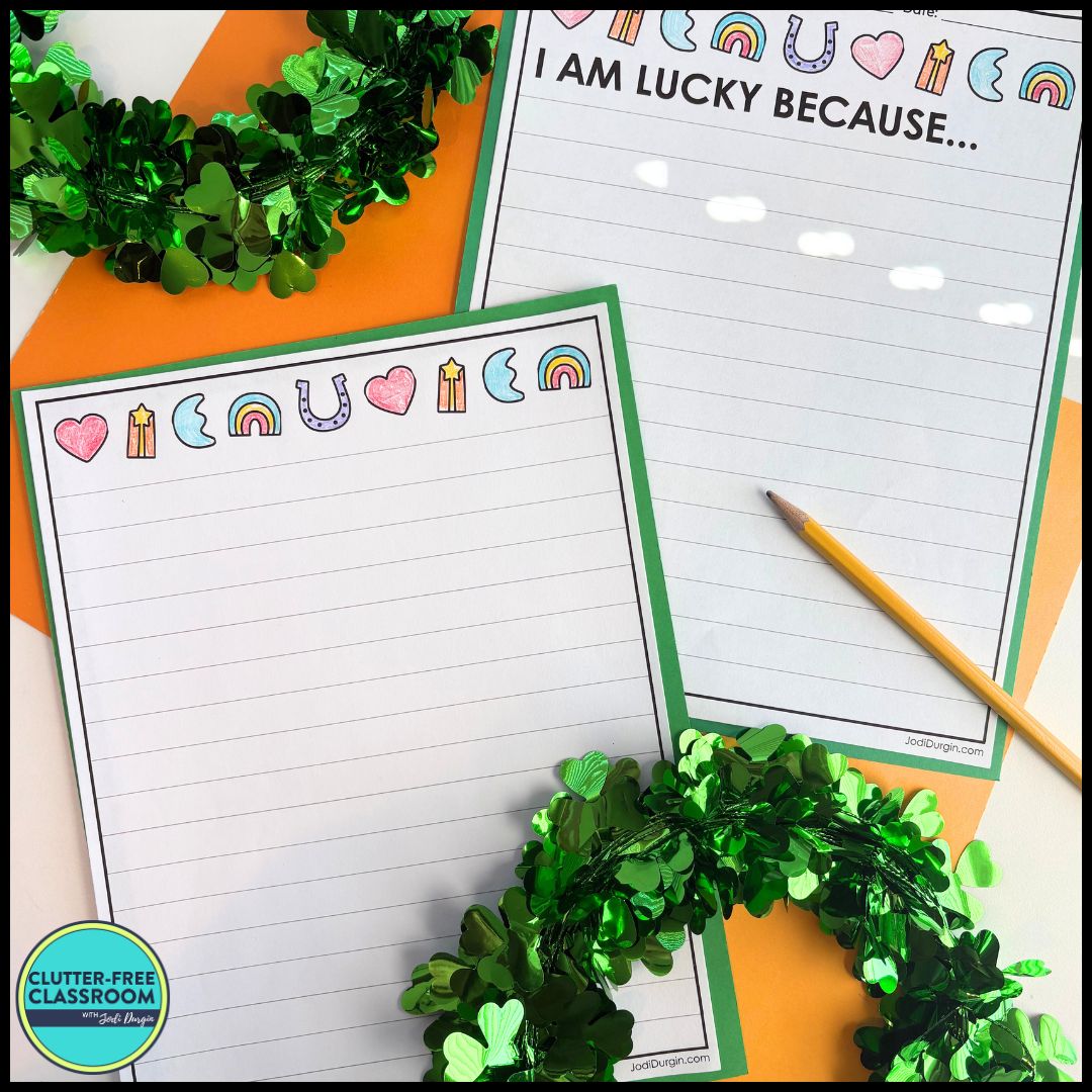 St. Patrick's Day writing paper