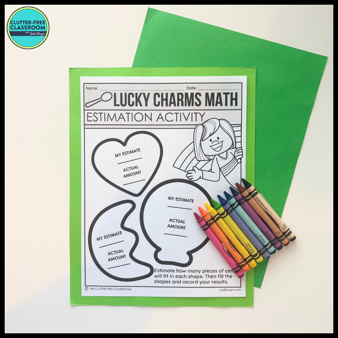 St. Patrick's Day math activity