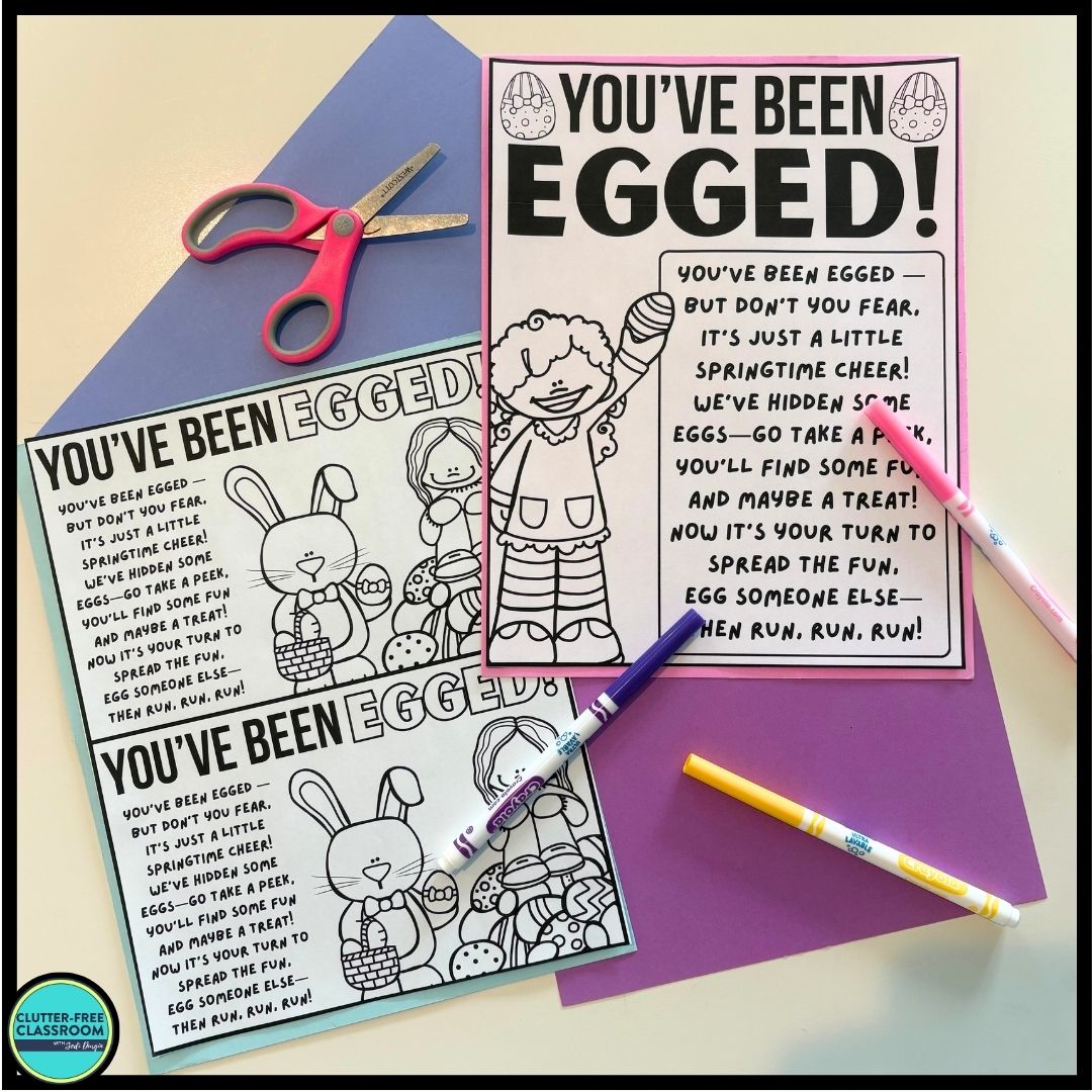 You've Been Egged printables