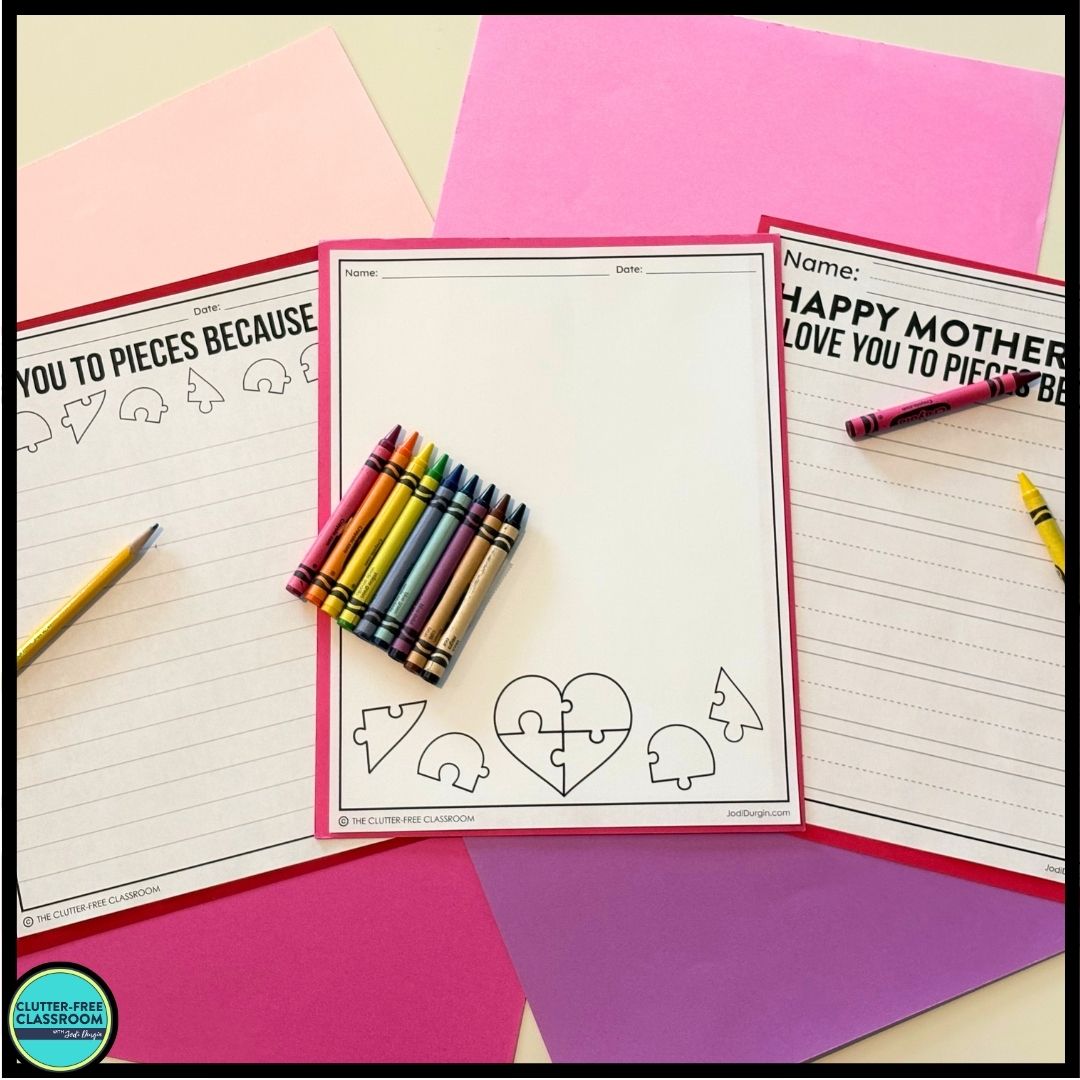 I Love You to Pieces Mother's Day Activities