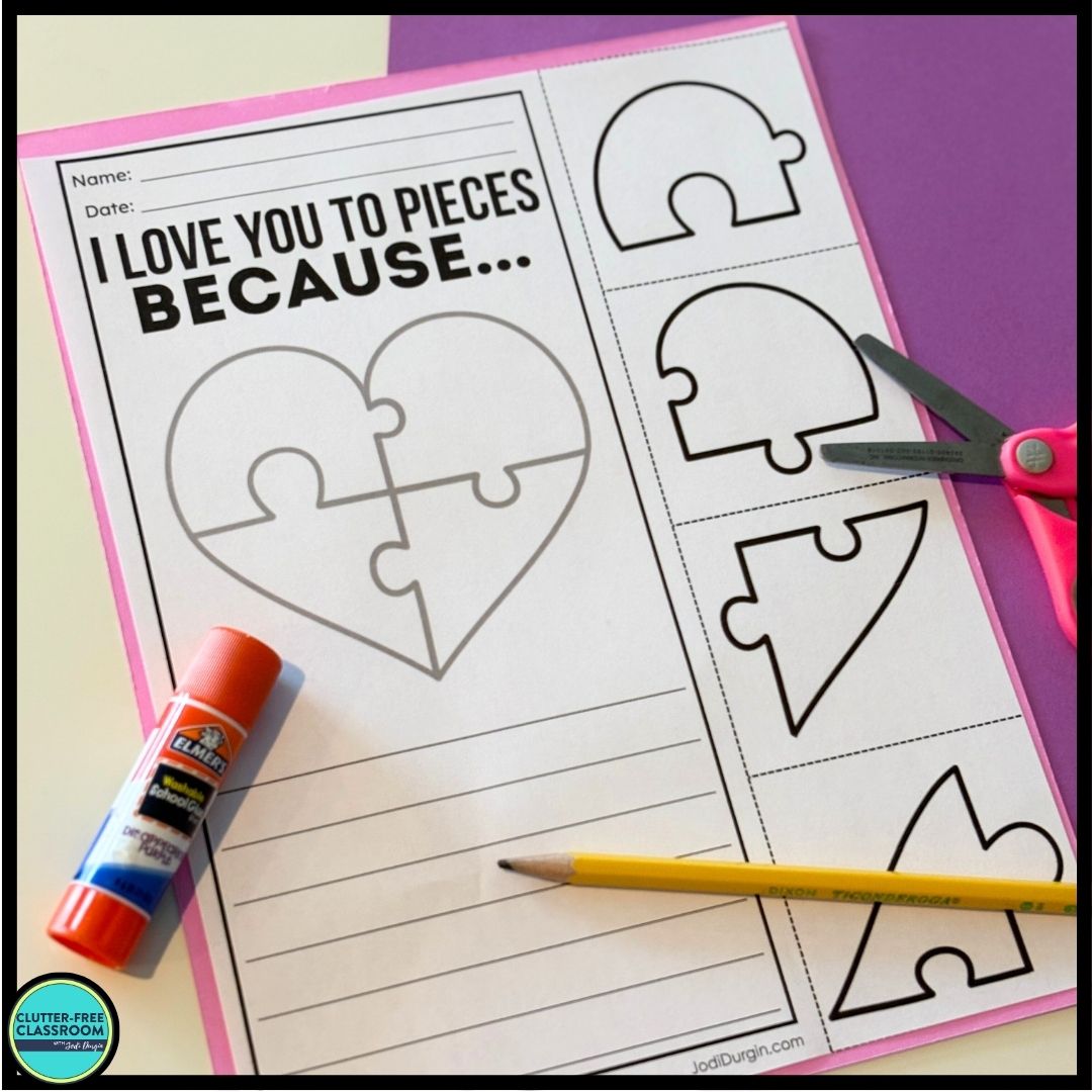 I Love You to Pieces Mother's Day Activities