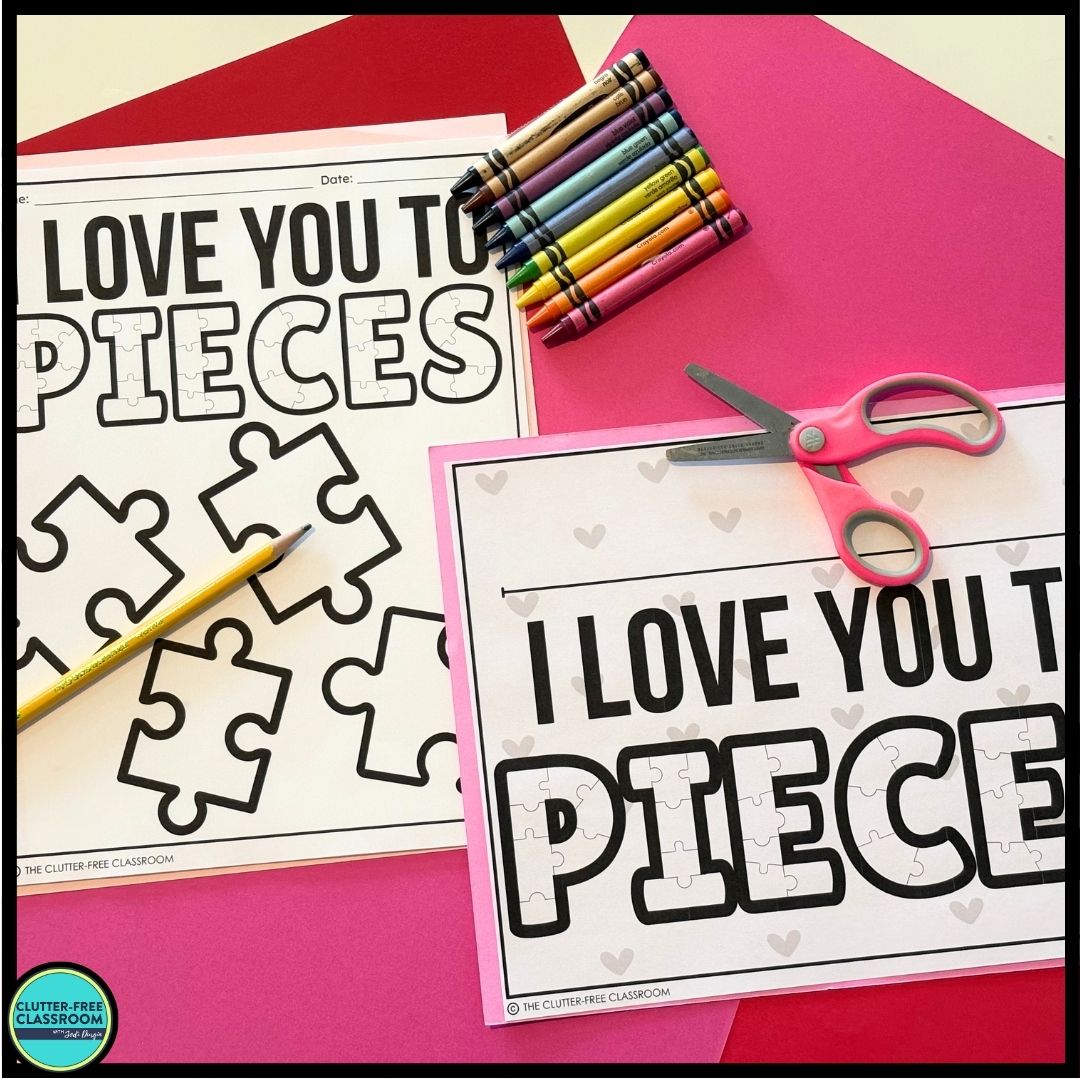 I Love You to Pieces Mother's Day Activities