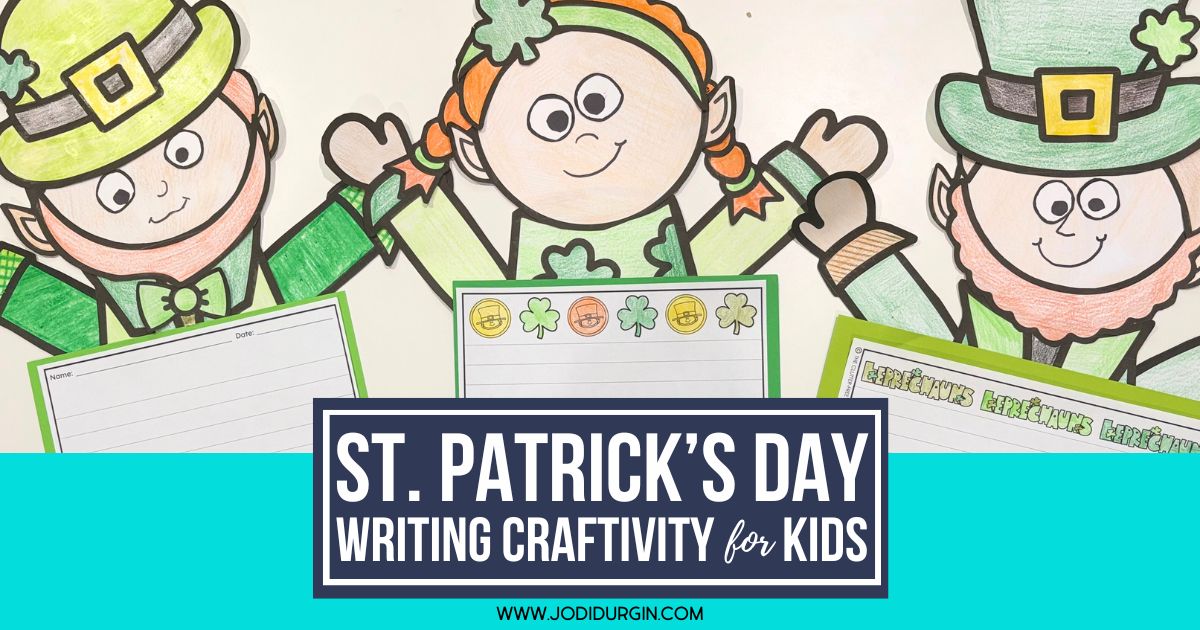 St. Patrick's Day craft and writing paper