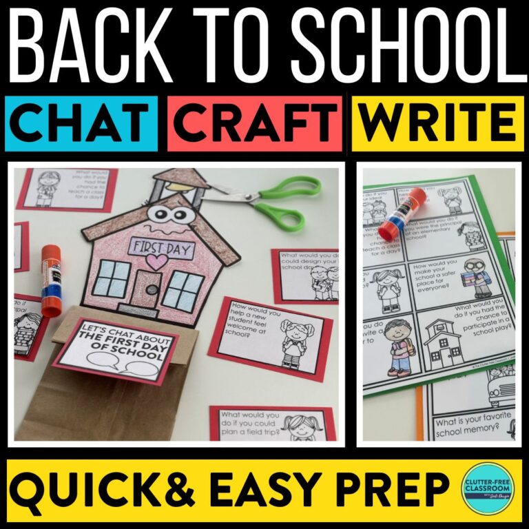 back to school craft activity